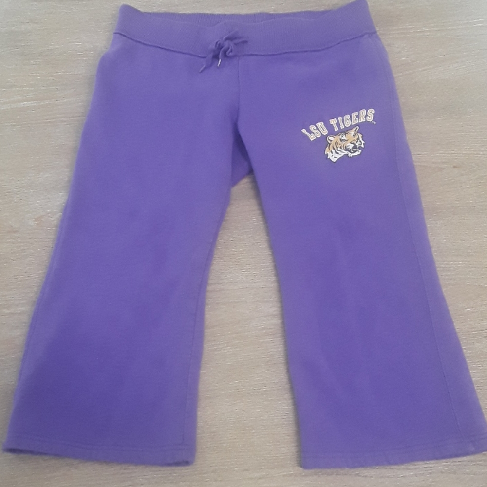 LSU Tigers - Girl's Large Purple Sweatpants